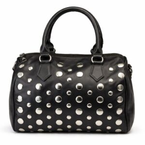 Bauletto Rock Chic con Borchie Argento