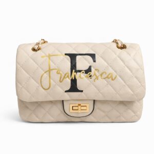 Borsa con iniziale e nome